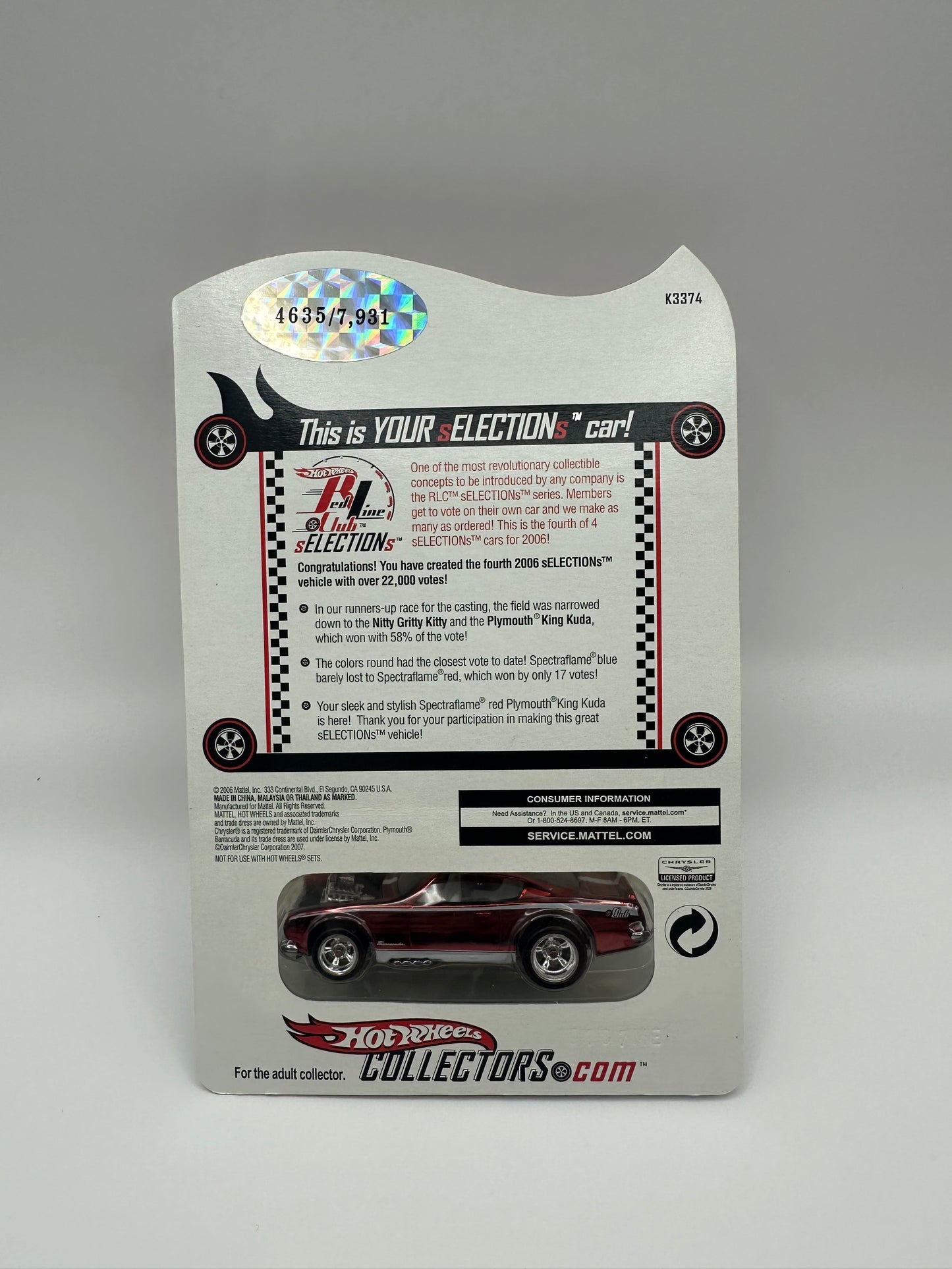 Hot Wheels RLC Plymouth King Kuda