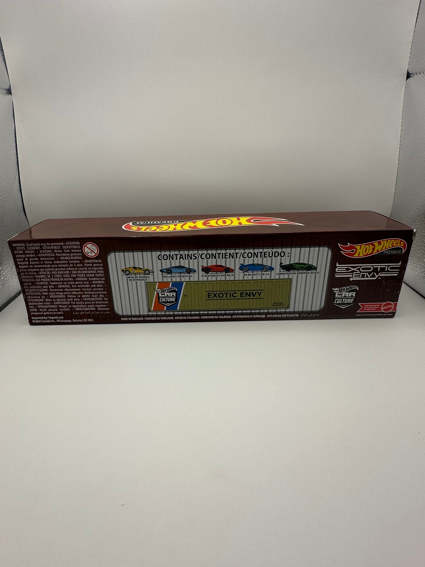Hot Wheels Premium Exotic Envy 2 Container Set