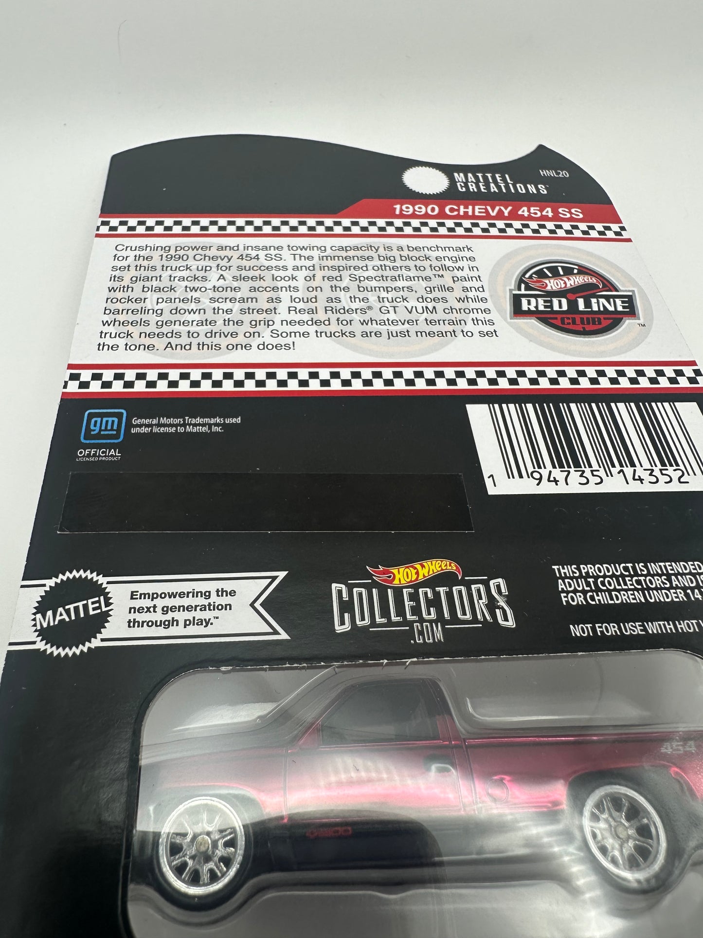 Hot Wheels RLC 1990 Chevy 454 SS - Red