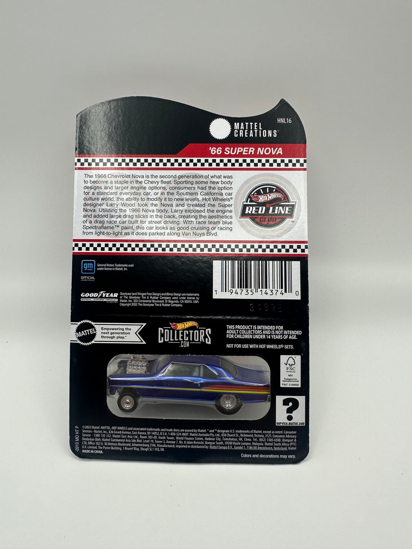 Hot Wheels RLC ‘66 Super Nova